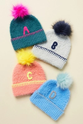 Fuzzy Monogram Kids Hat | Anthropologie (US)