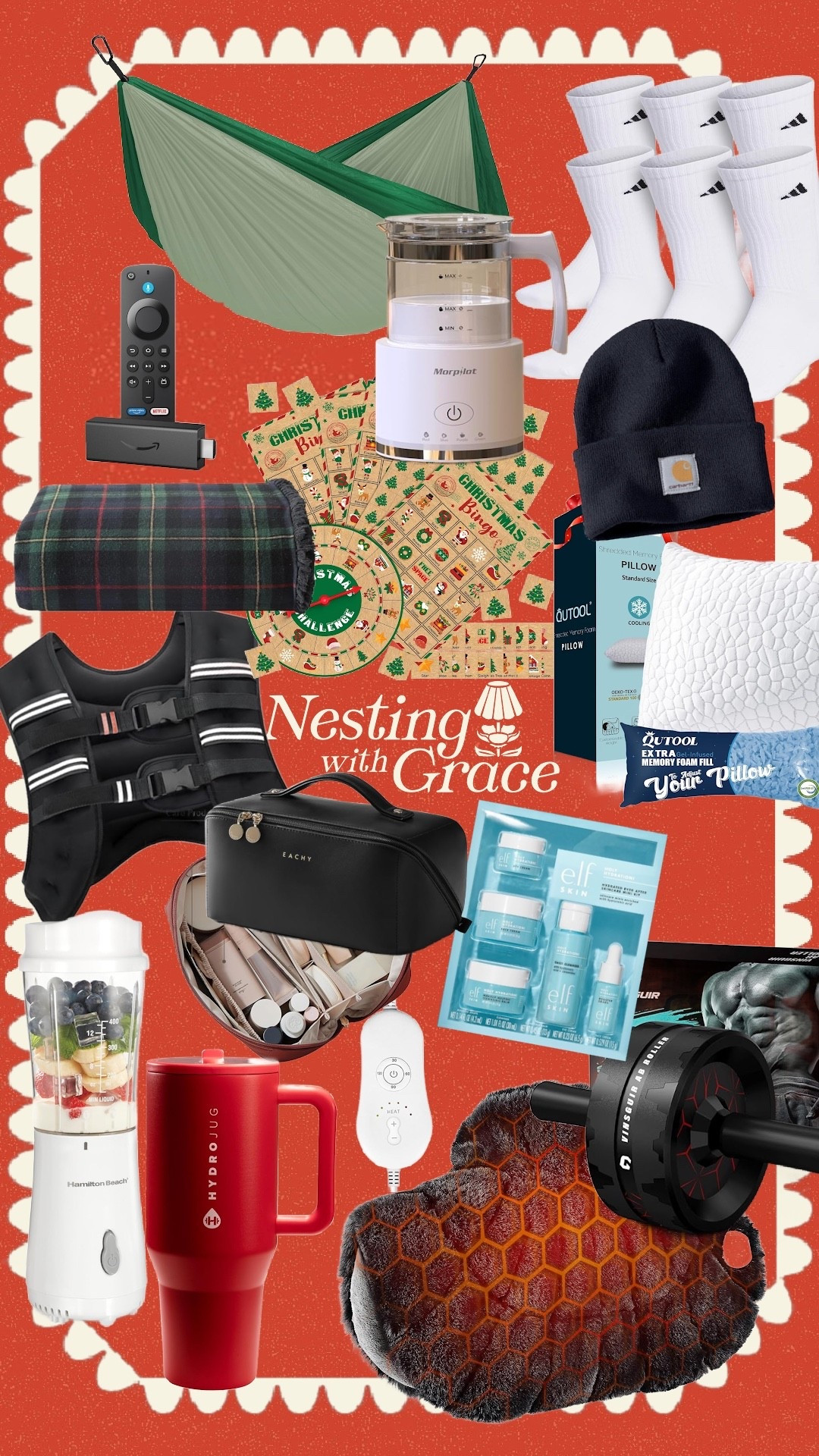 This game was a huge hit- perfect for a big group and all ages!! I get messages daily about it. So save this post for later! 
WHITE ELEPHANT BINGO
+Play the game of BINGO. 
+When someone gets a BINGO they pick a prize and open it. 
+The next person who wins can steal a present from someone that has opened a present or unwrap a new present and so on. 
+If your gift was stolen you can unwrap a new one or steal.
+If you win twice you can keep what you already opened, steal (so you swap with the person you stole from) or open a new present (putting your opened gift back in the pile of presents).
+We play until everyone has a gift.
+Limit on stealing a gift is 3 (the top gift at our party was a weighted vest, so the 3rd person to steal it got to keep it)
+I did provide all the gifts because we played it on Thanksgiving last minute, you could play it where everyone brings a favorite gift and put a price limit on the cost of the gift)

@amazon #AD #founditonamazon #WinterFavotites2025
