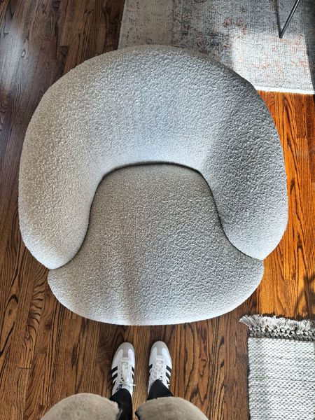 CB2 swivel chairs! So comfortable and 100% worth the price. Boucle texture 

#LTKhome