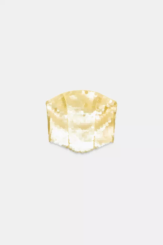 TOP A FASCIA CON PAILLETTES | Zara IT