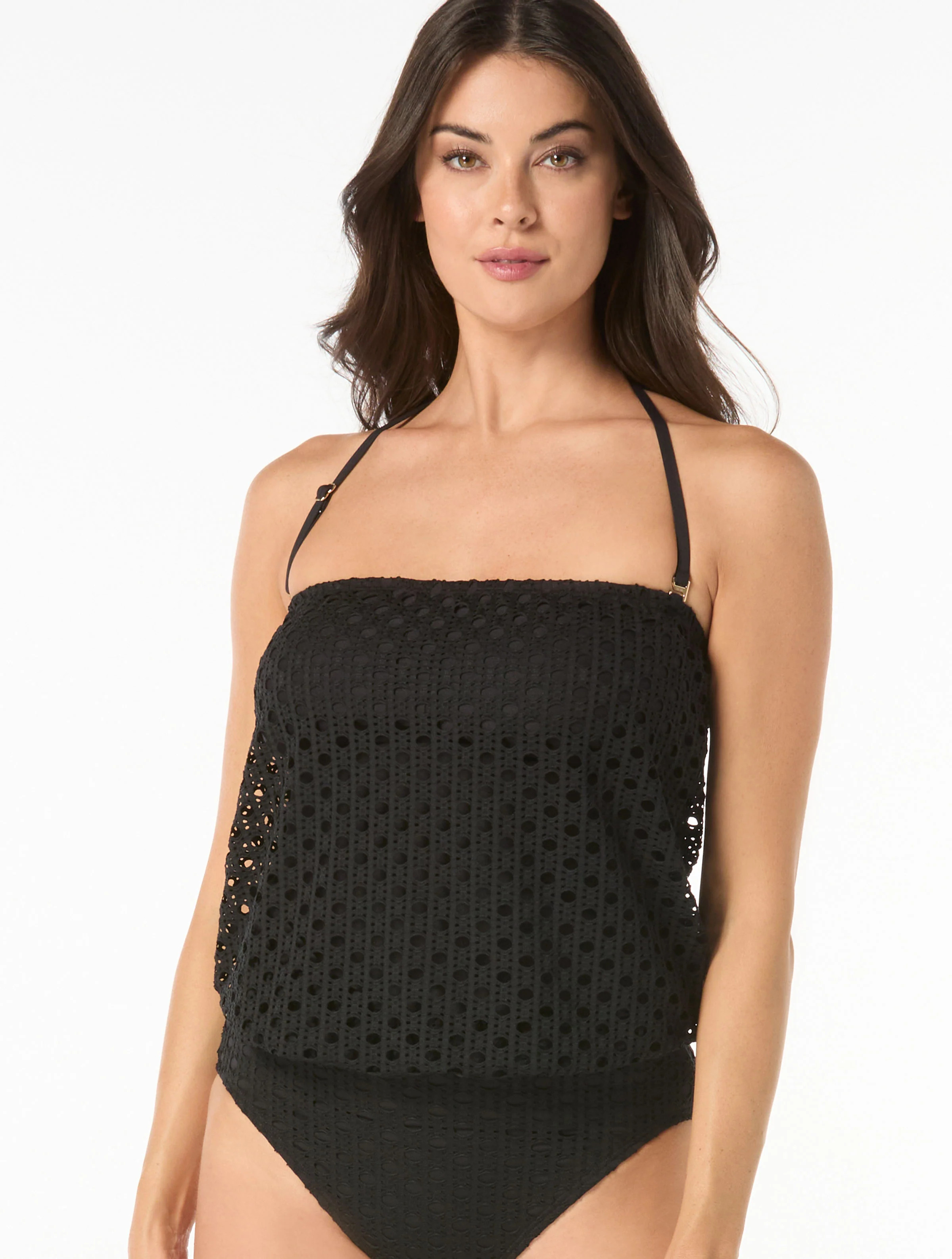 Carmen Marc Valvo Blouson Bandeau Tankini Top - Living Paradise | Beach2Ocean
