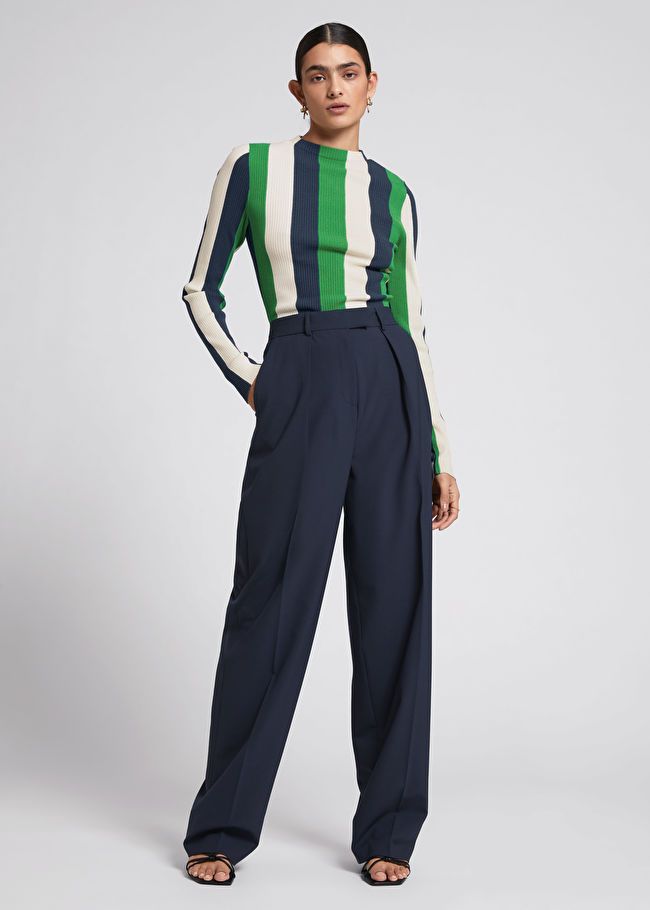 Relaxed Press Crease Tailored Trousers | & Other Stories (EU + UK)