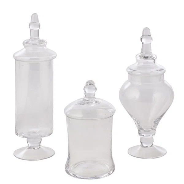 Annaclara Clear 10.25'' Indoor / Outdoor Glass Apothecary Jar | Wayfair North America