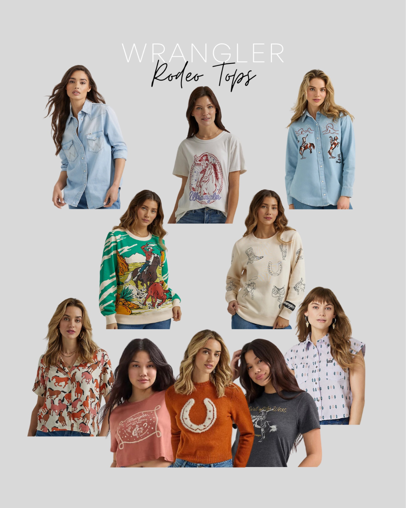 Wrangler rodeo tops 👢👢

#LTKsalealert #LTKfindsunder50 #LTKstyletip