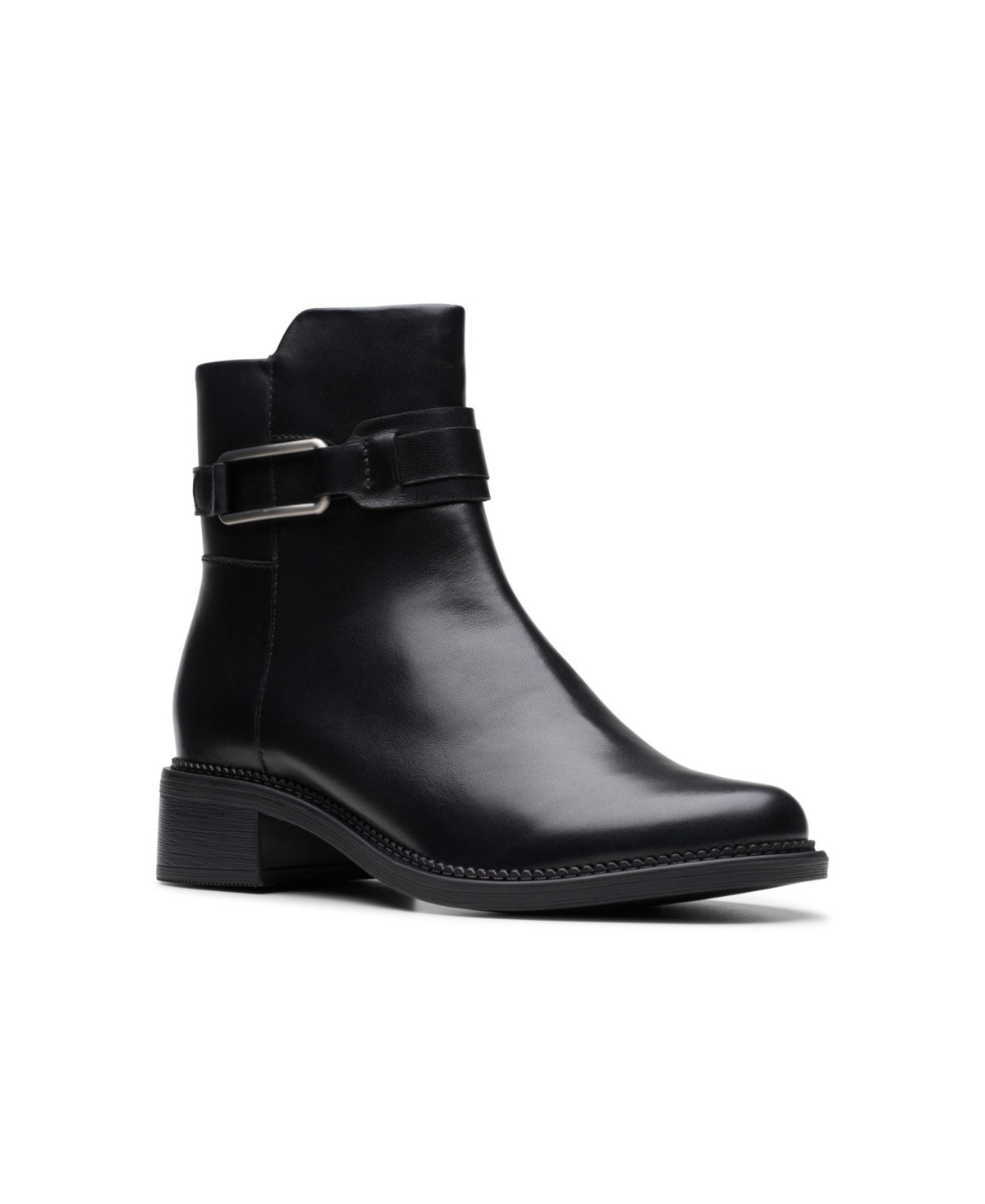 Clarks Women's Collection Maye Bella Boots - Black Leather | Macy's