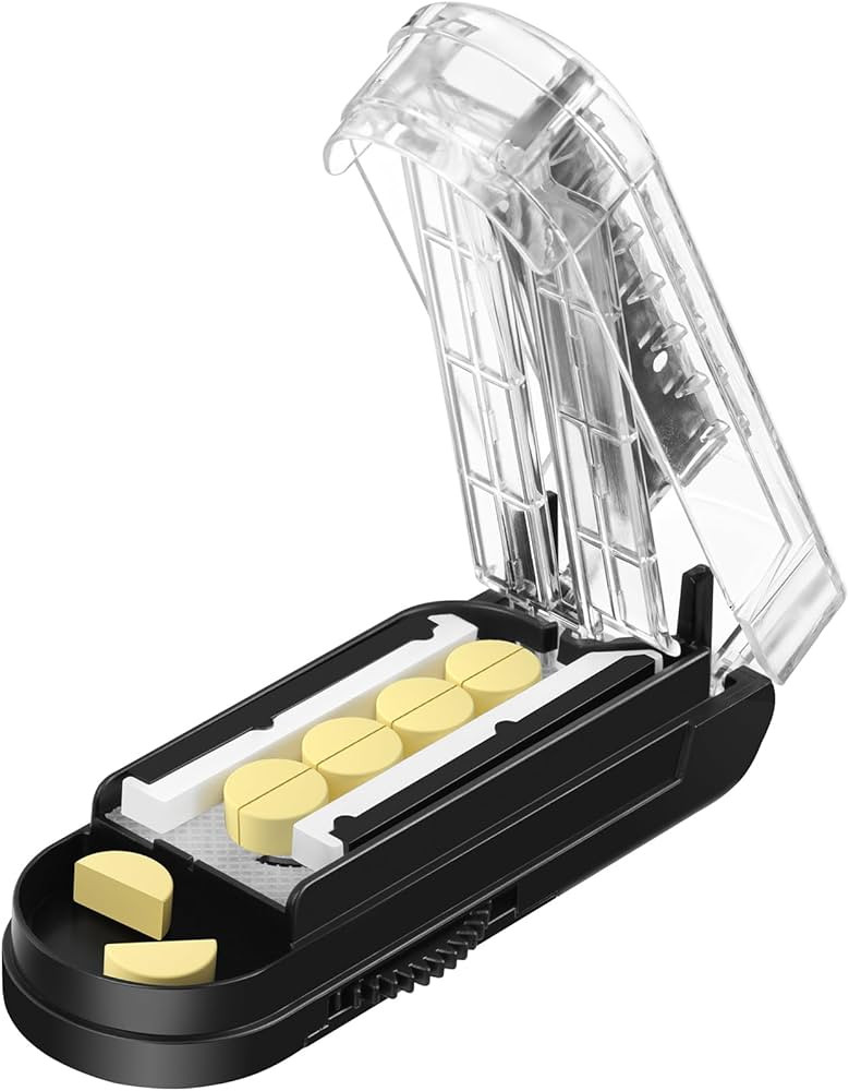 Pill Cutter for Multiple Pills at a Time, Pill Cutter Splitter for Small and Tiny Pills, Pill Cut... | Amazon (US)