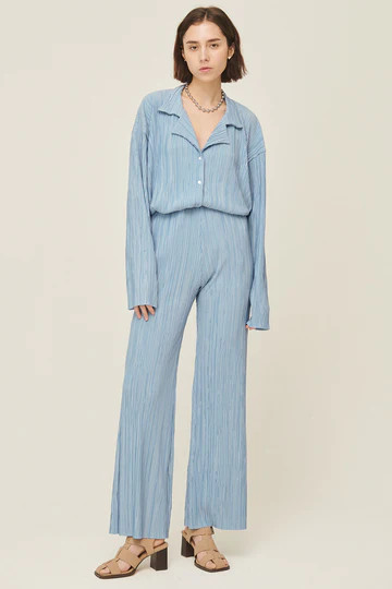 Maria Flared Leg Plisse Pants | Storets (Global)