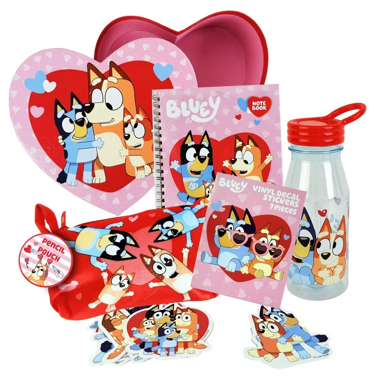 Bluey Heart Box Valentines Gift Set | Walmart (US)