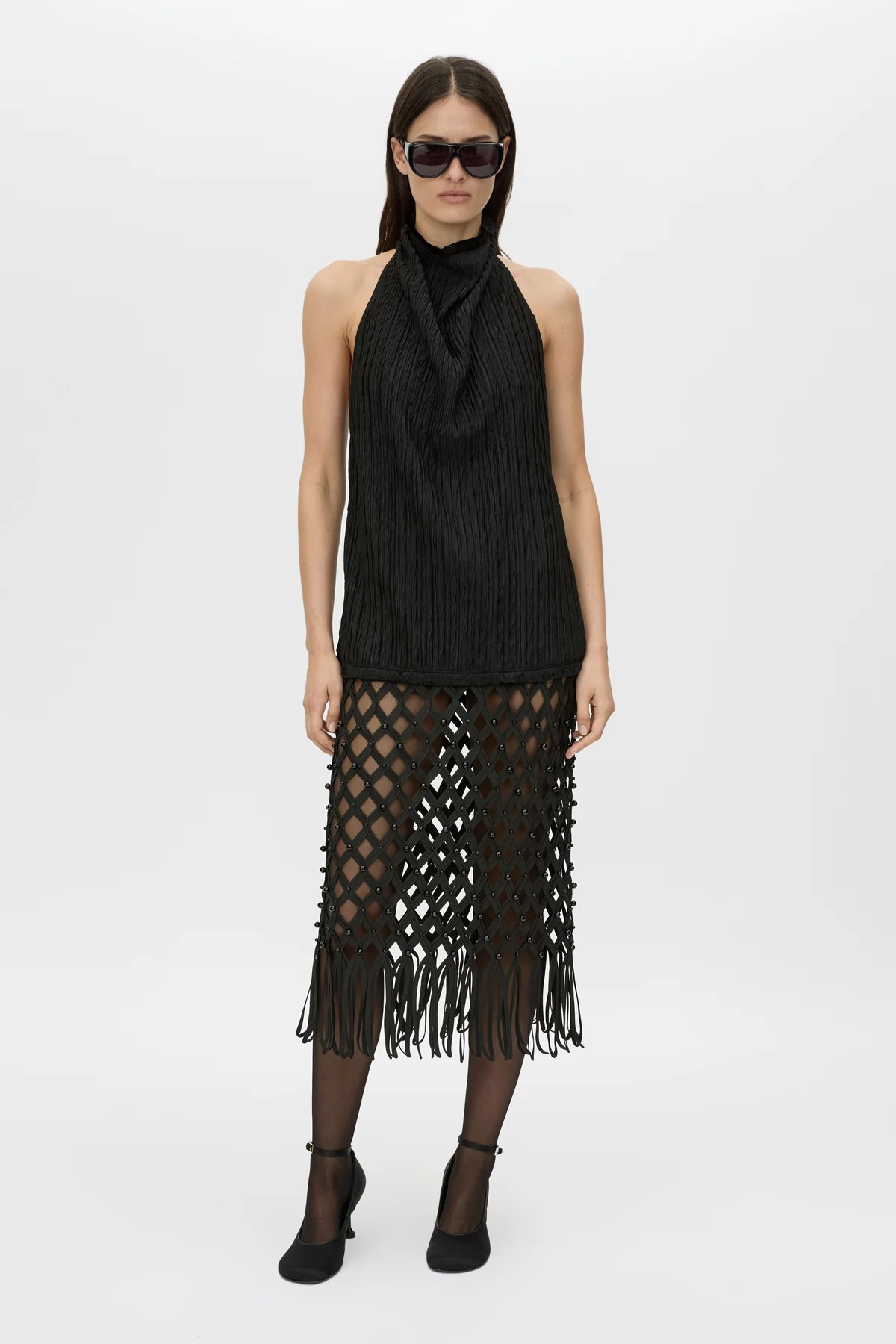Zora Beaded Midi Skirt in Black - CAMILLA AND MARC® C&M | CAMILLA AND MARC (ANZ)