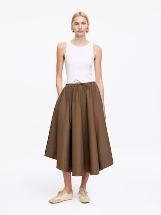 Wide Cotton Skirt | Arket UK