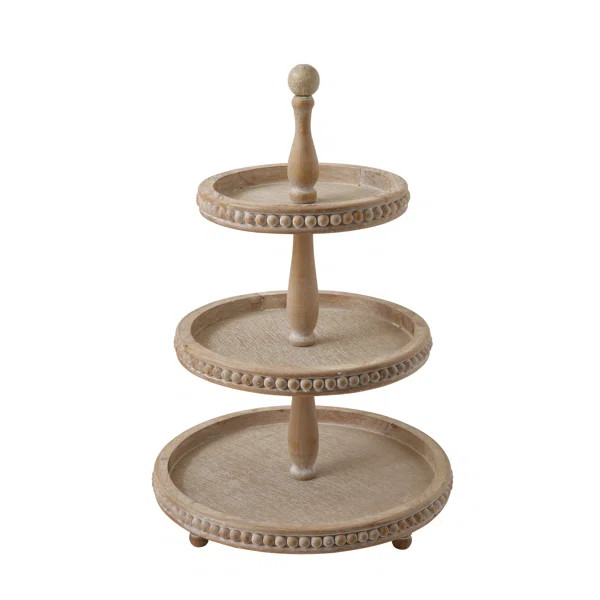 Braymer 3-Tier Wood Coffee Table Tray | Wayfair North America