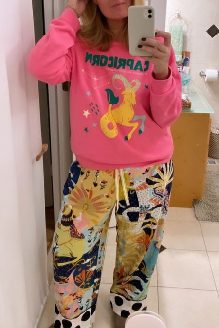 Anthropologie loungewear and pajamas are on major sale! So many whimsical and fun prints. The Capricorn sweatshirt is so cozy! Makes a great gift!

#LTKsalealert #LTKCyberWeek #LTKGiftGuide