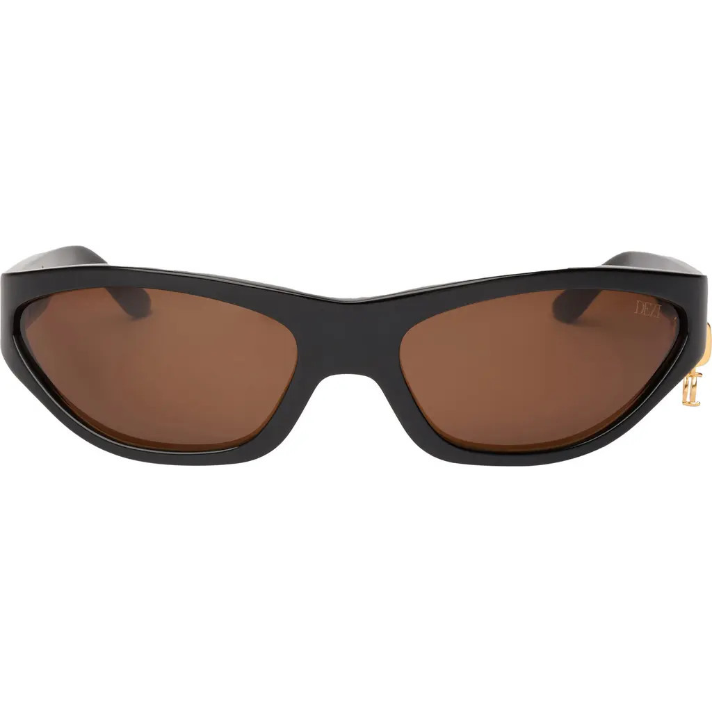 DEZI x Luv AJ Stoned Sunglasses in Stoned Black /Cognac at Nordstrom | Nordstrom