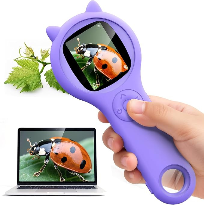 Microscope for Kids - Electronic Handheld Magnifying Glass for Children-STEM Outdoor Science Kit ... | Amazon (US)