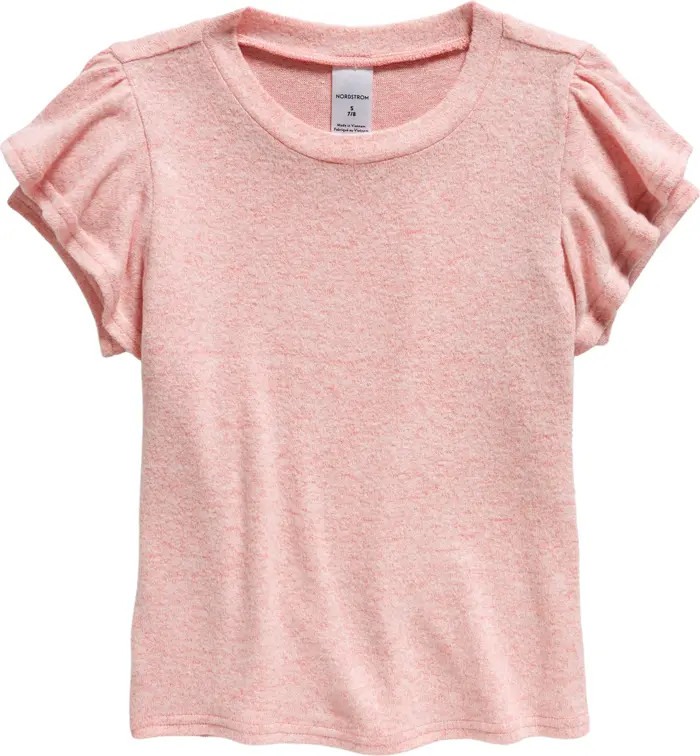 Nordstrom Kids' Flutter Sleeve Knit T-Shirt | Nordstrom | Nordstrom