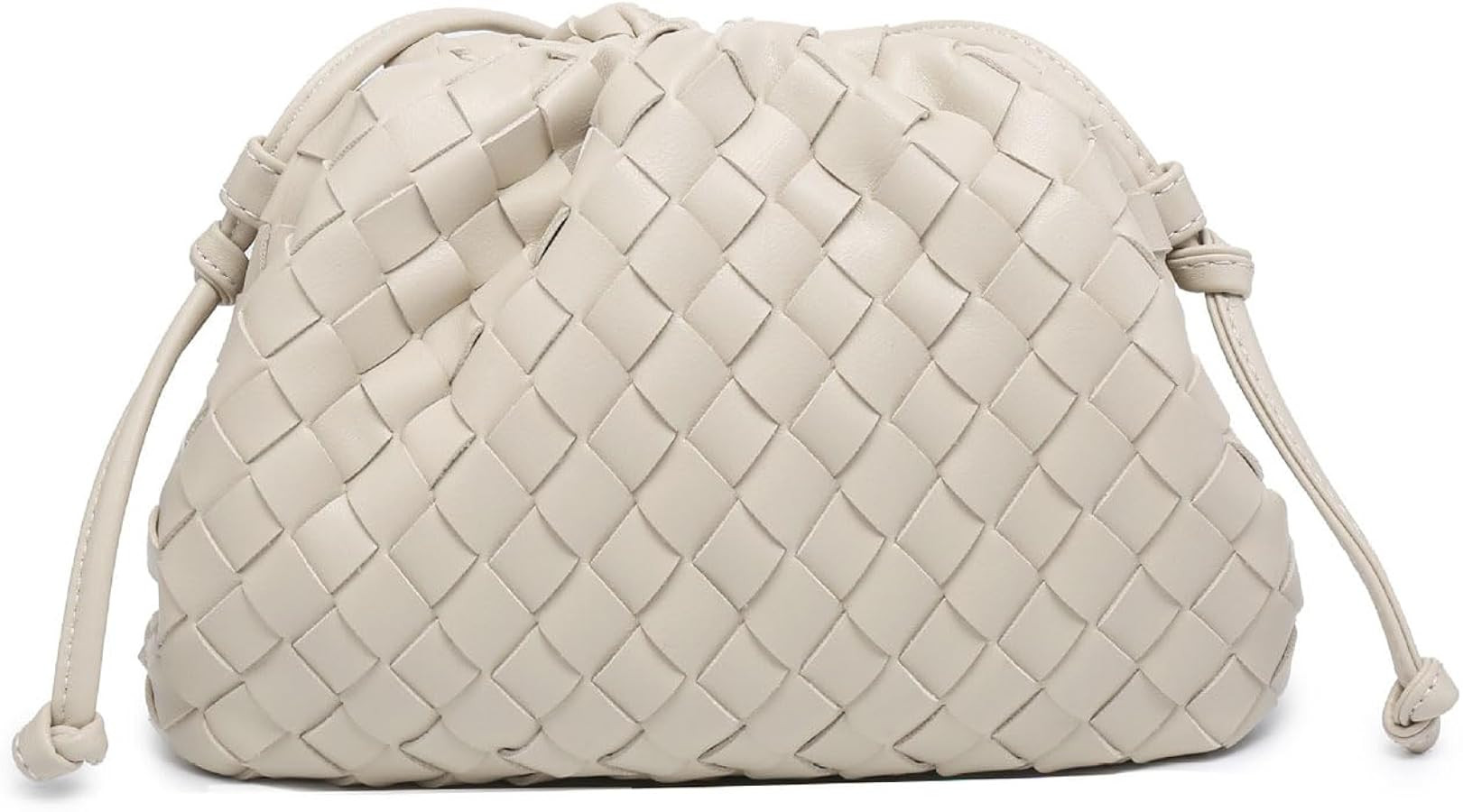 Woven Clutch Purse for Women Fashion Small Square Handbag Vintage Premium Bag PU Leather Handmade... | Amazon (US)