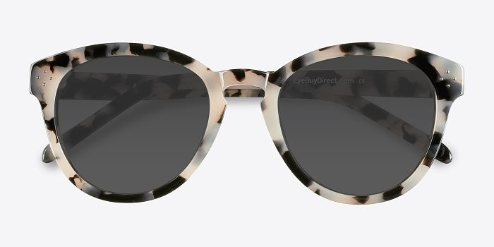 Augustine - Round  Ivory Tortoise  Frame Sunglasses | EyeBuyDirect | EyeBuyDirect.com