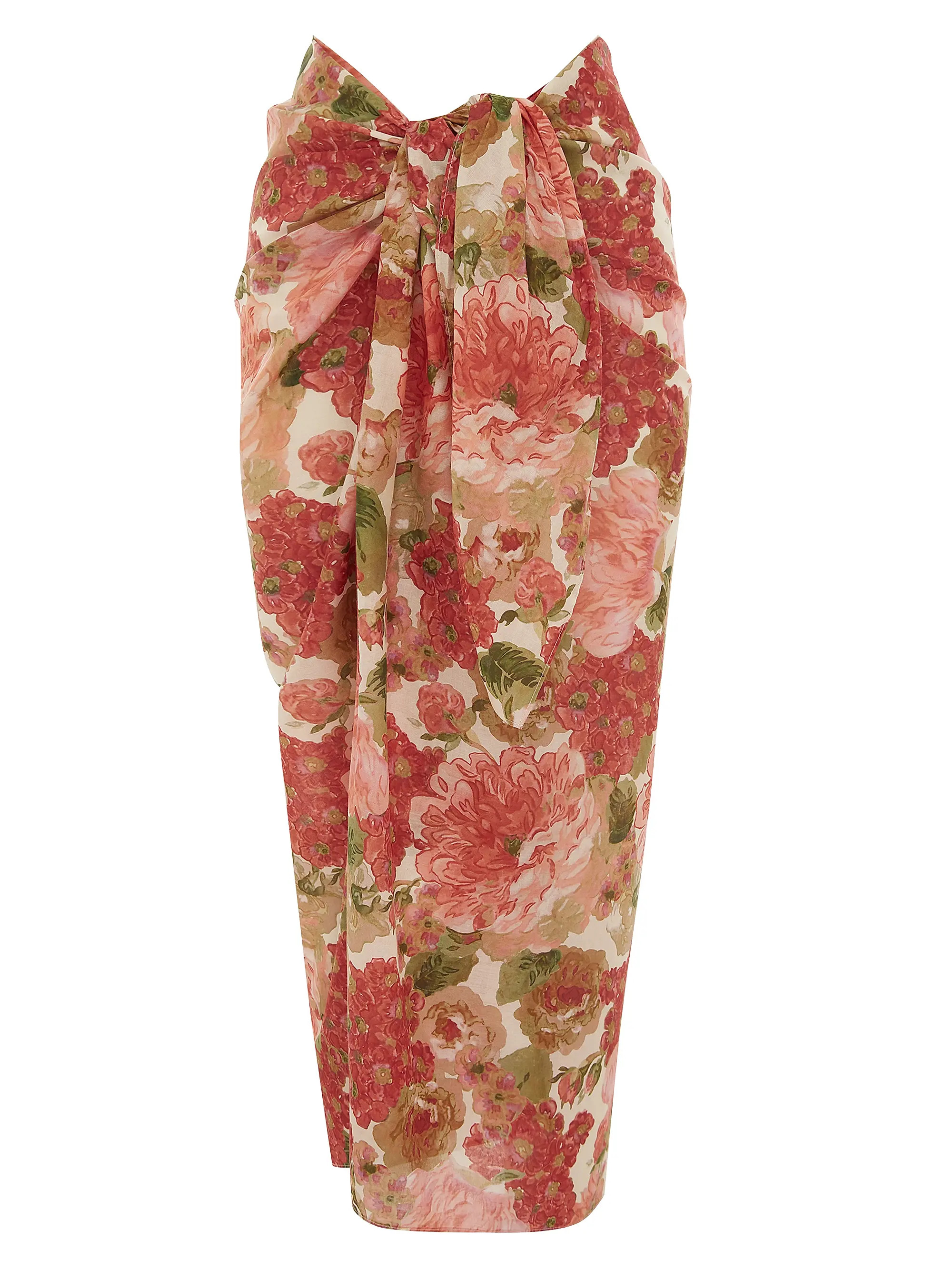 Peony Tapestry Floral Cotton Sarong | Saks Fifth Avenue | Saks Fifth Avenue