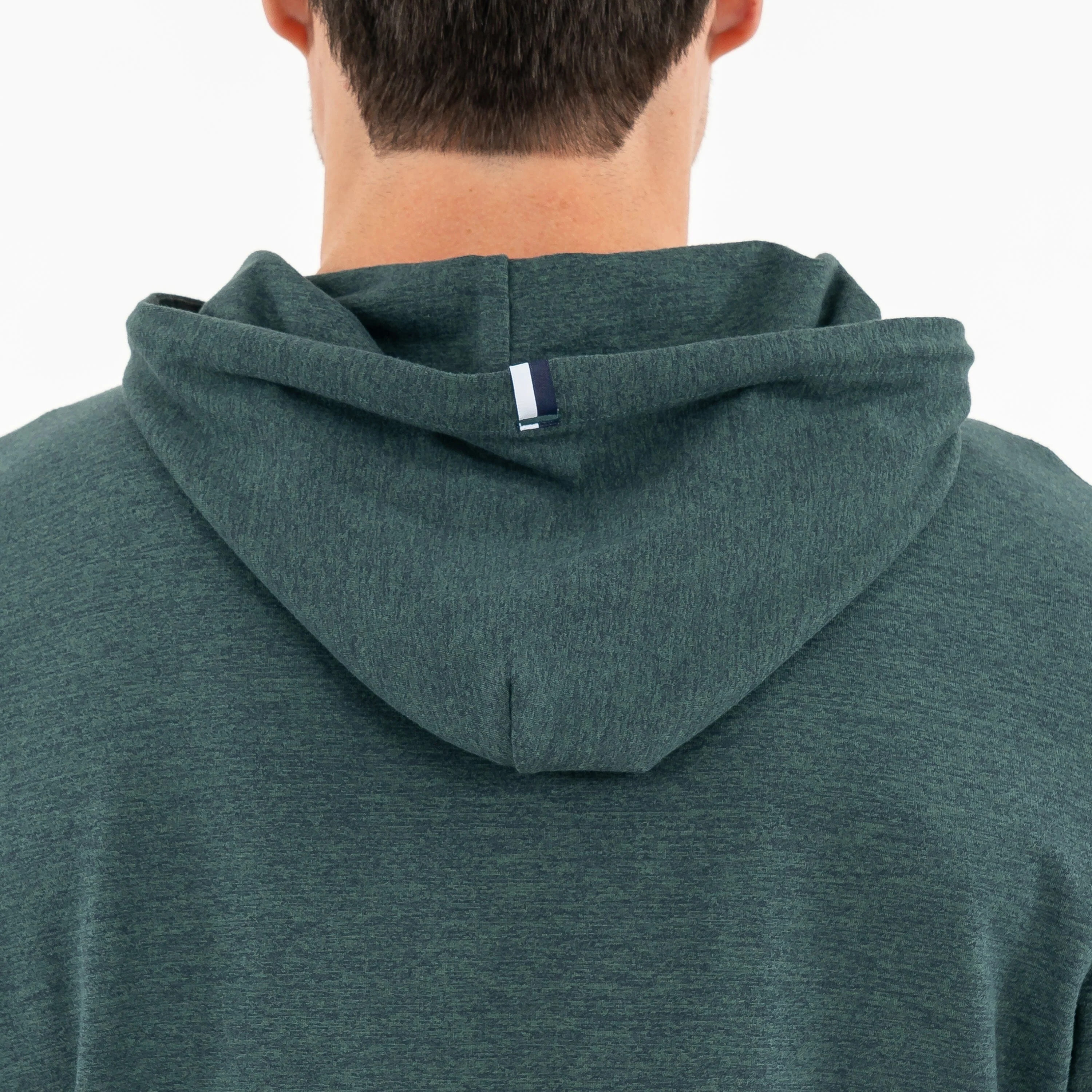 Hesi Performance Hoodie - Heather Ponderosa Green | Rhoback | RHOBACK