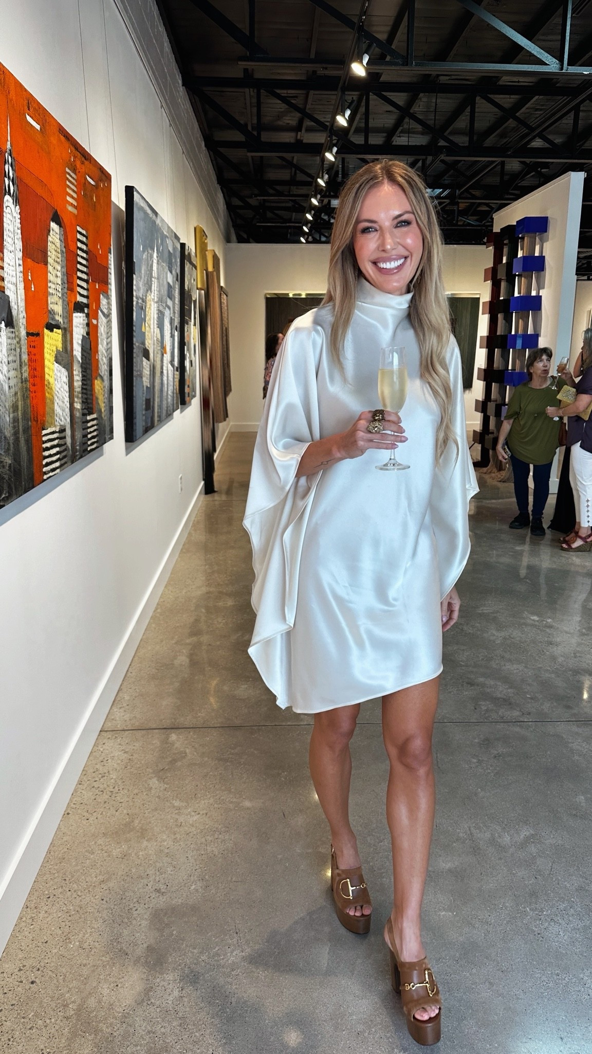 This satin cape dress is the perfect event dress or date night out. Great colors for fall out now!

#LTKOver40 #LTKTall #LTKmomlife