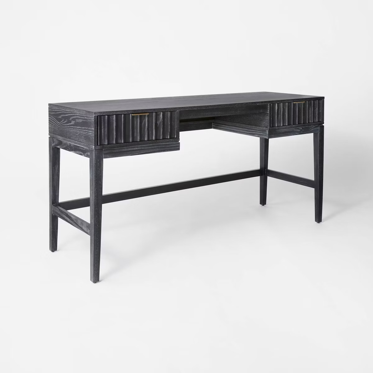 Thousand Oaks Wood Scalloped Desk Black - Threshold™ designed with Studio McGee: Modern Wooden ... | Target