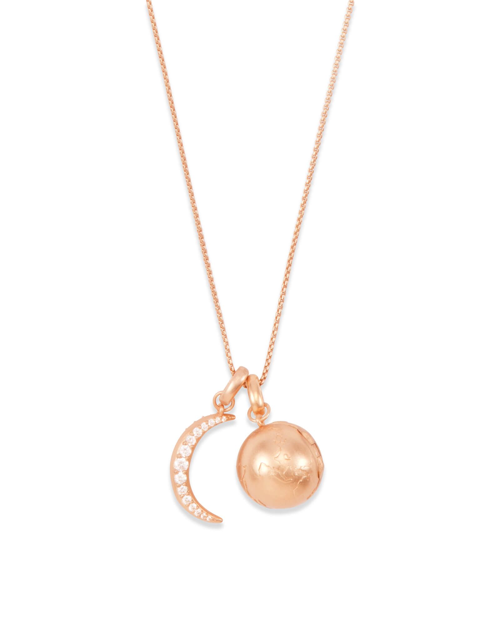 To the Moon and Back Charm Necklace Set in Rose Gold | Kendra Scott