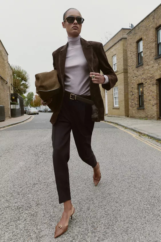 PLEATED BELTED PANTS | Zara US