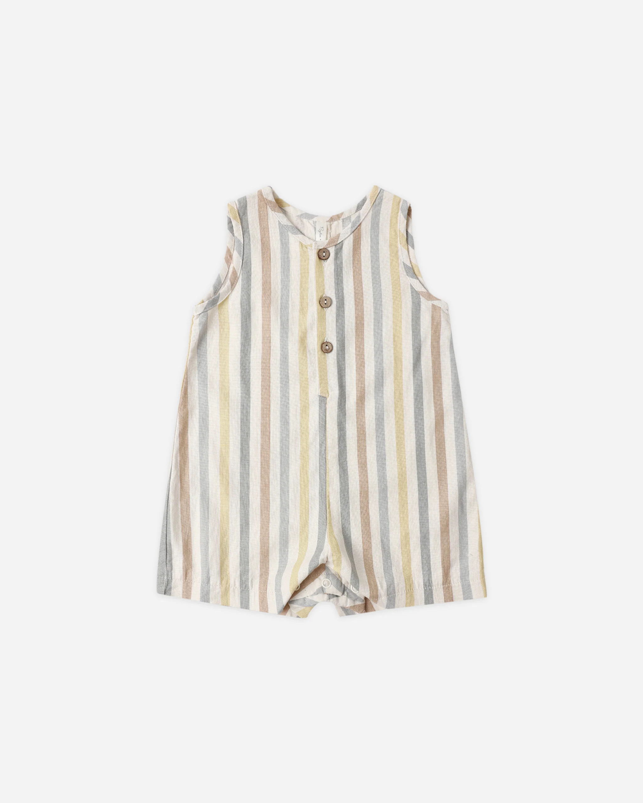 Maverick Romper Valencia Stripe | Rylee + Cru