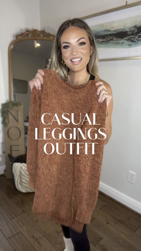 Walmart oversized tunic sweater size small 
Amazon leggings
Casual leggings outfit
Fall outfit ideas

#LTKfindsunder100 #LTKfindsunder50 #LTKshoecrush