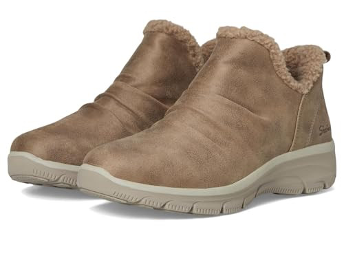 Skechers Women's Easy Going-Sweet Treasure Ankle Boot, Taupe, 6.5 | Amazon (US)