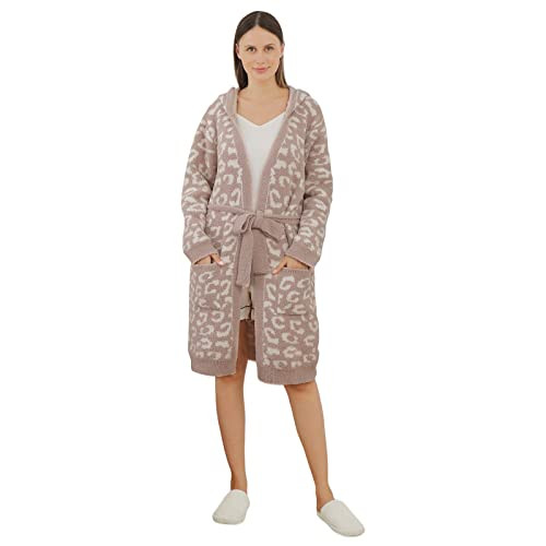 bearberry Cozy Robe Lightweight Soft Plush Bathrobe with Pockets for Women | Amazon (US)