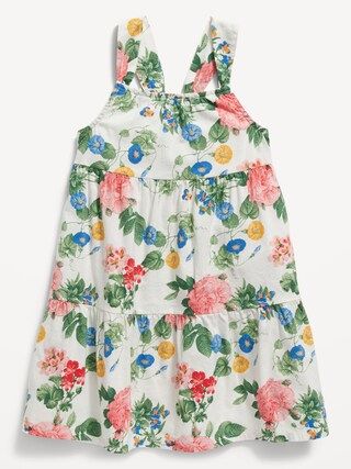 Sleeveless Fit & Flare Floral Back-Bow Dress for Toddler Girls | Old Navy (US)
