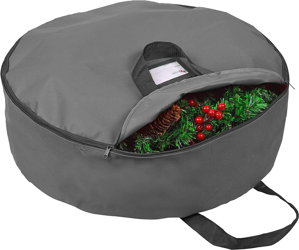Primode Wreath Storage Bag 36" | Garland Wreaths Container with Handles | Durable 600D Oxford Pol... | Amazon (US)