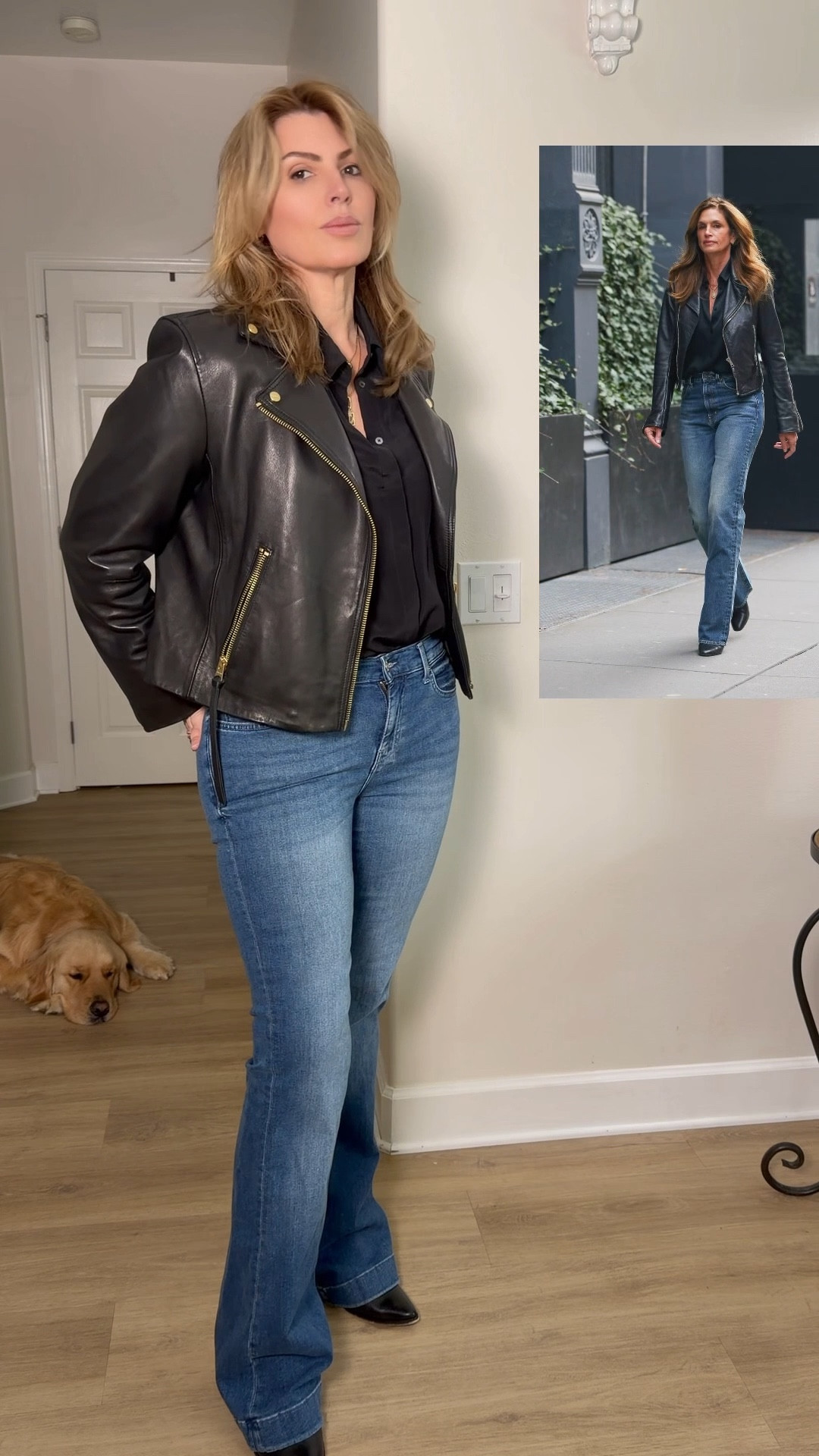 90s supermodel energy never goes out of style.

Recreating Cindy Crawford’s off-duty look with pieces you already own.

Leather jacket. Straight jeans. Confidence.

#styleover50 #cindycrawfordstyle #90sstyle #everydayluxury #minimalstyle #over50fashion #ltkstyle #effortlessstyle

#LTKTall #LTKOver40 #LTKMidsize