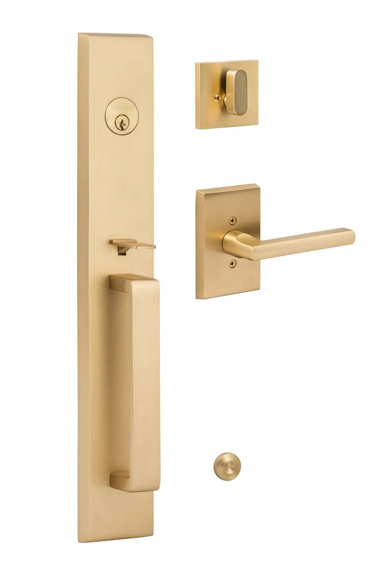 Sure-Loc Vl507-Ln Vail Full Plate Single Cylinder Keyed Entry Handleset - Brass | Walmart (US)