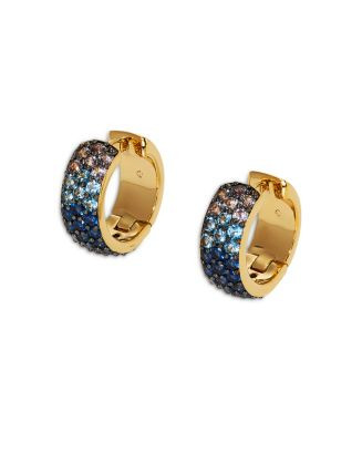 Nano Crystal & Stone Huggie Hoop Earrings in 18K Gold Plated & Ruthenium Plated | Bloomingdale's (US)