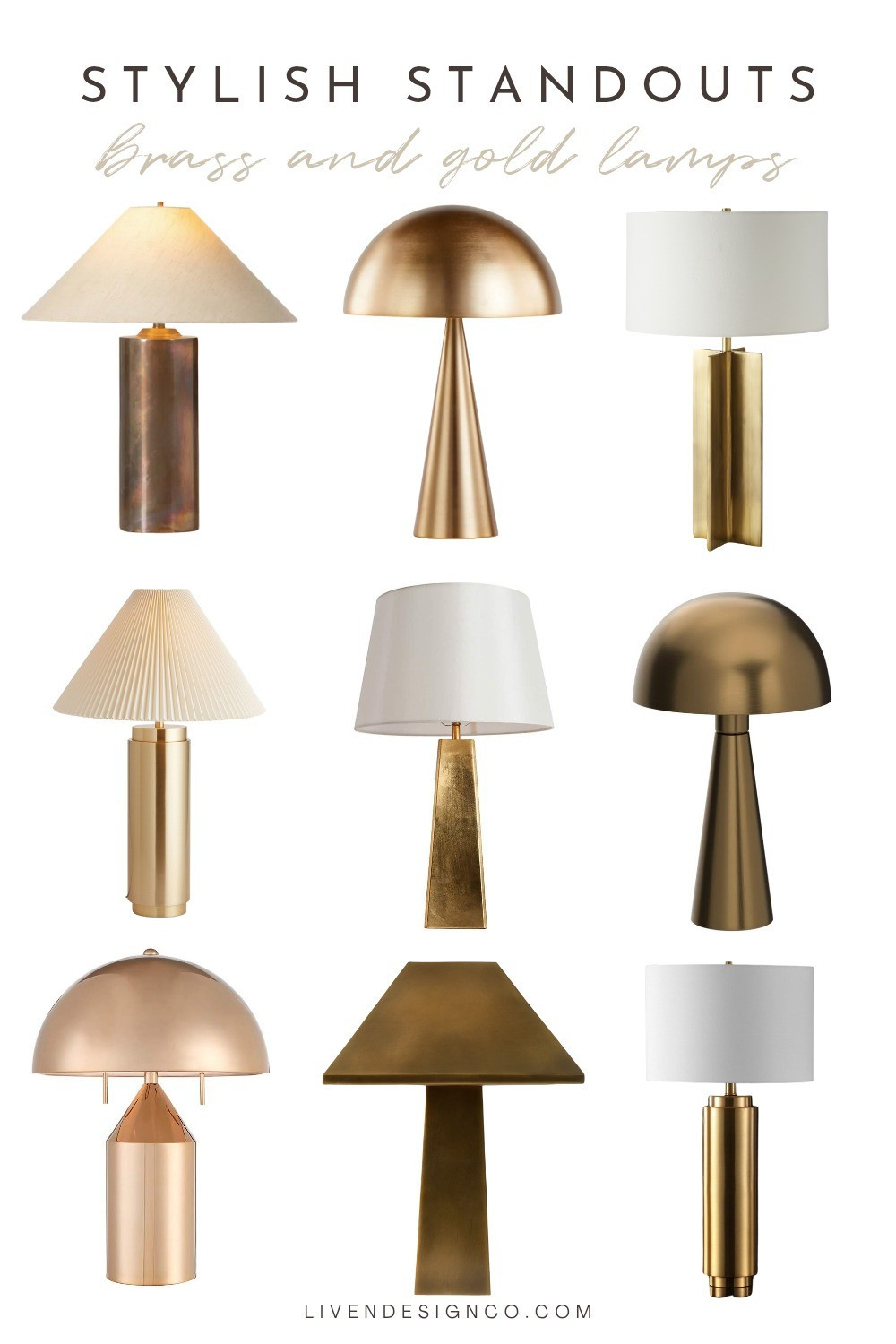 Brass table lamp. Gold table lamp. Dome lamp. Mushroom shade lamp. Metal lamp 

#LTKSeasonal #LTKHome #LTKStyleTip