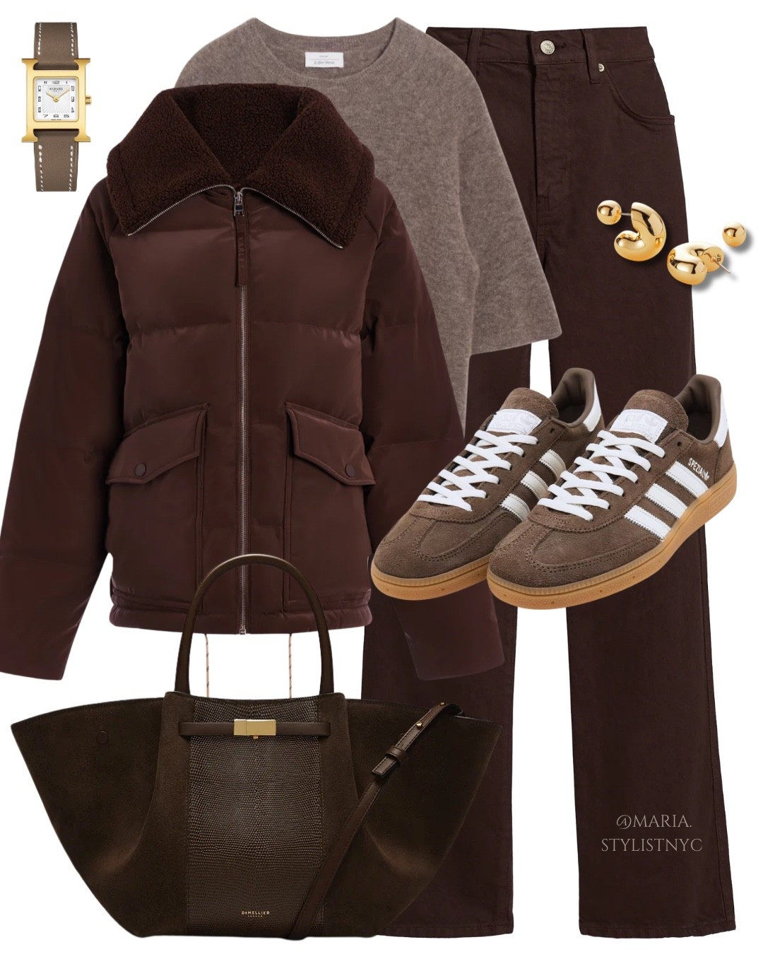 Total brown look 🤎🤎✨
Brown puffer jacket, brown jeans, sneakers, brown tote 🤎

#LTKootd #LTKSeasonal #LTKSaleAlert