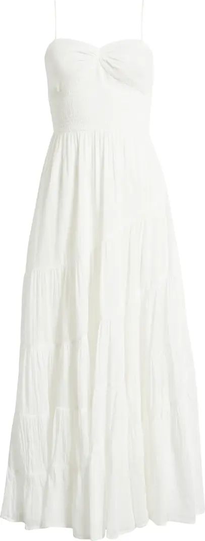 Sundrenched Smocked Waist Tiered Cotton Maxi Dress | Nordstrom