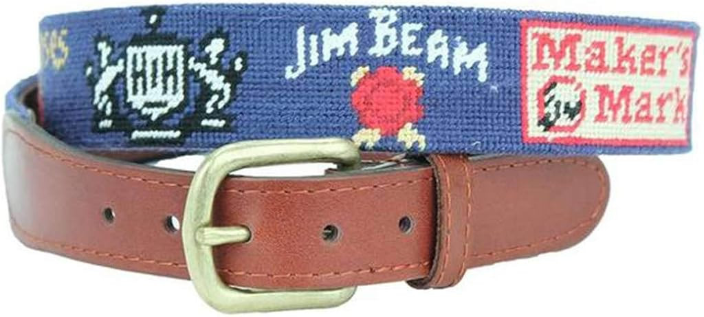 Kentucky Bourbon Trail Needlepoint Belt in Navy by Smathers & Branson | Amazon (US)