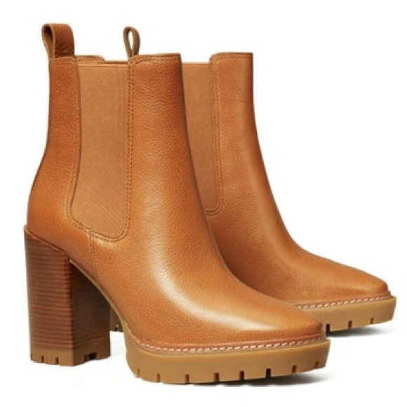Tory Burch Women's Carson Lug Sole High Heel Boots | Poshmark