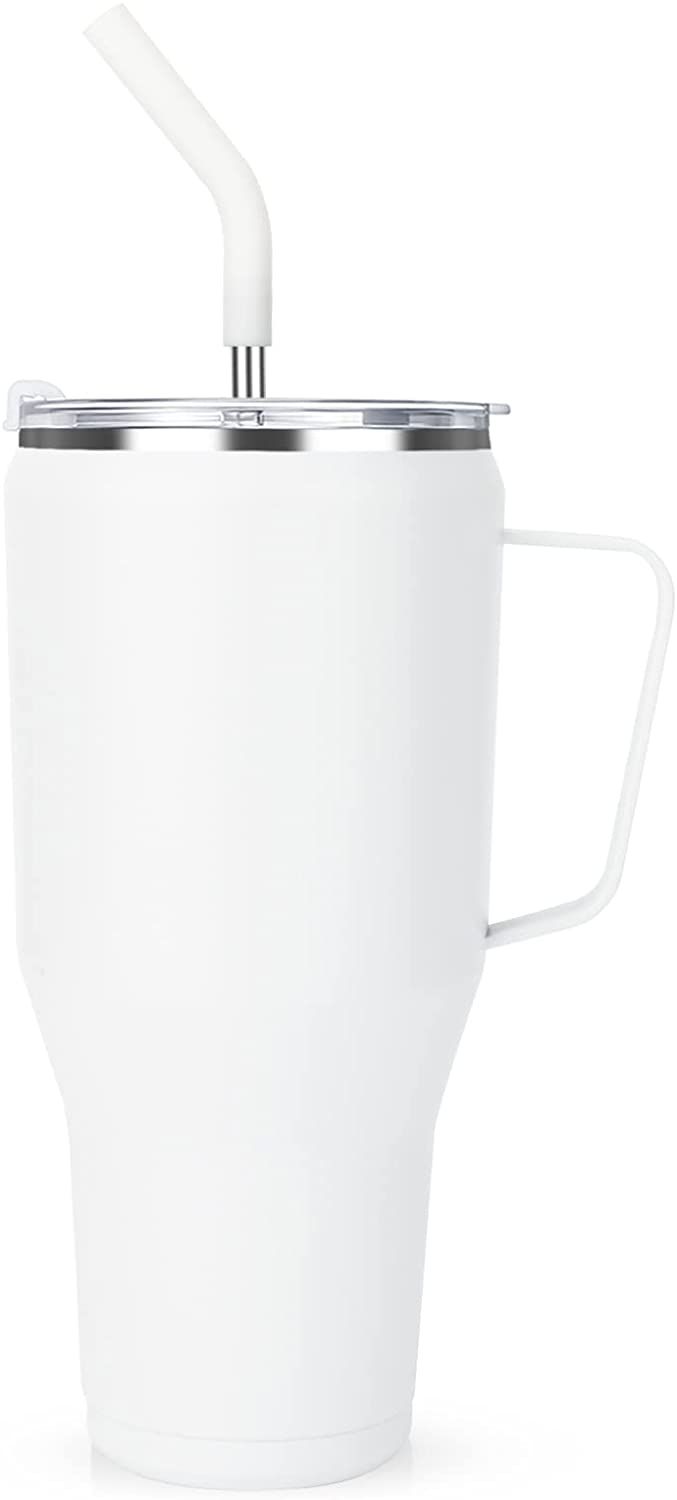 Zenbo Mug Tumbler 40 oz–Stainless Steel Vacuum Insulated Mug with Handle,Lid and Straw,Keeps Dr... | Amazon (US)