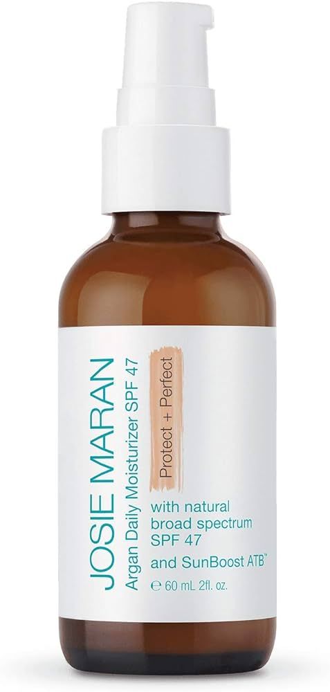 Josie Maran Daily Argan Oil Moisturizer Protect and Perfect (2oz) - Non-Greasy Mineral Sunscreen ... | Amazon (US)