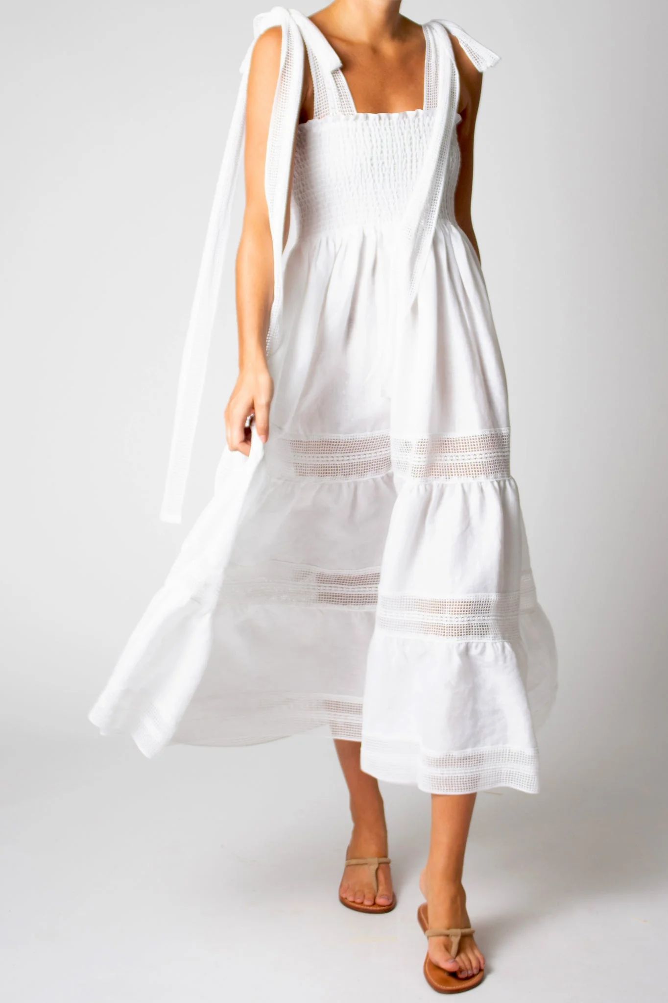 Addy Washed Linen Dress by Miguelina | Support HerStory