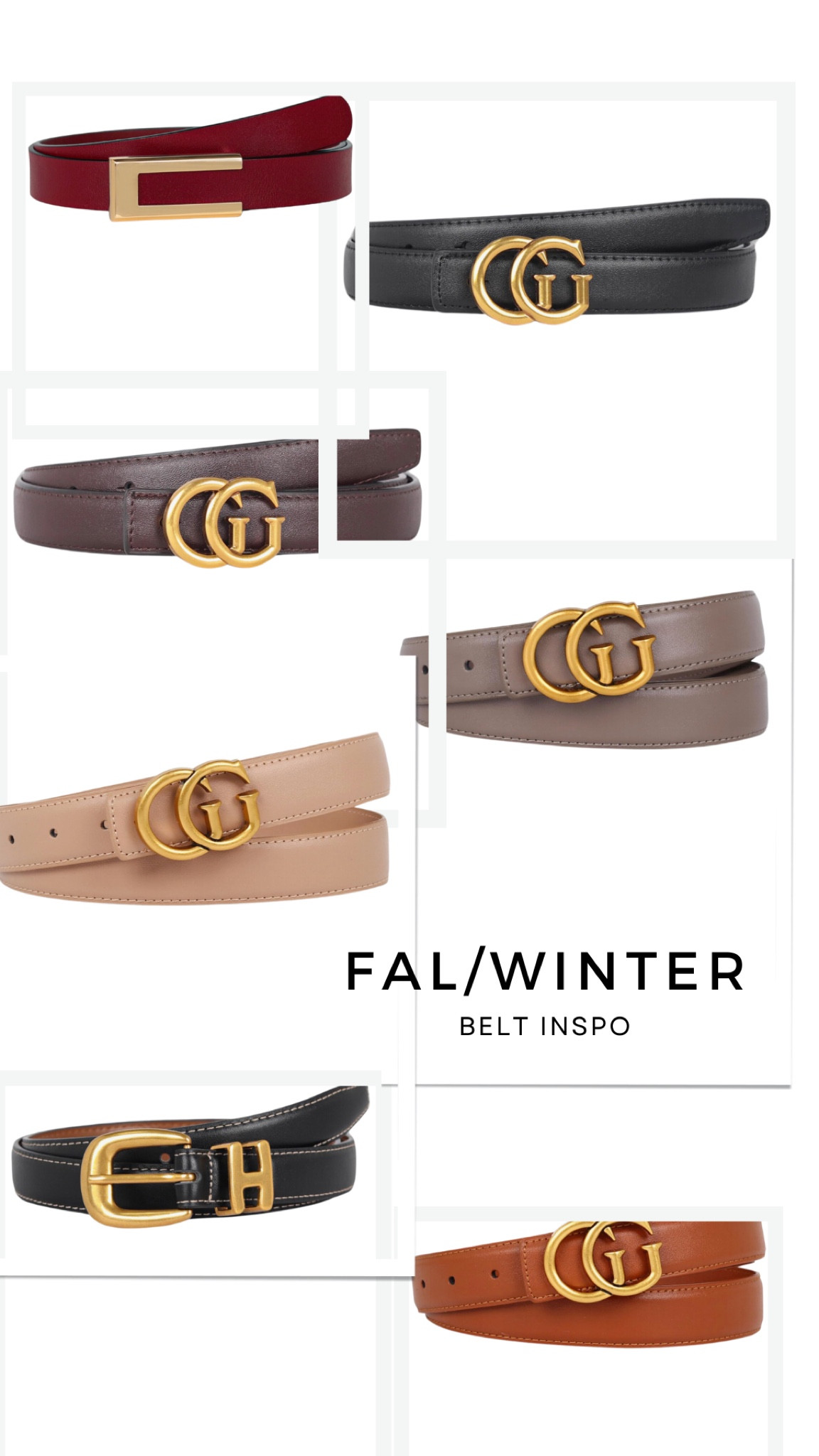 These stylish belts give all the designer vibes without the high price tag! 😍 Available in multiple colors, they’re the perfect accessory to elevate any outfit. Whether you’re adding a touch of glam to jeans or dressing up a classic look, these belts are a total must-have for your wardrobe. Affordable, fashionable, and a versatile statement piece! #BeltGoals #FashionFind
#LTKFinds #DesignerInspired #AffordableFashion #BeltStyle #AccessoryEssentials #FashionOnABudget #WardrobeStaple #TrendyAccessories



#LTKStyleTip #LTKMidsize #LTKFindsUnder50