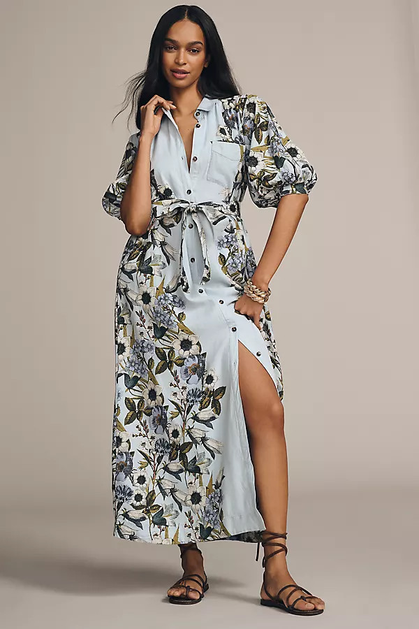 The Mona Linen Shirt Dress By Maeve | Anthropologie (US)