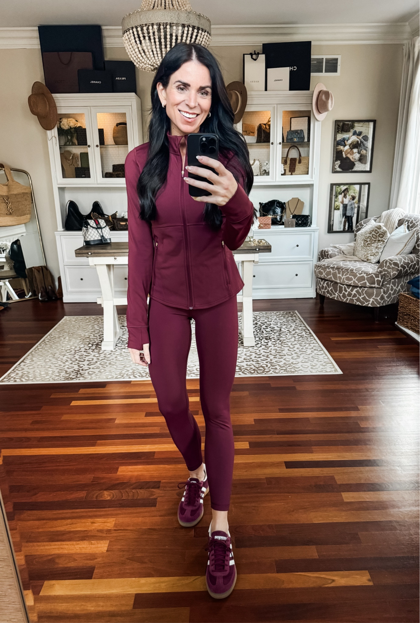 Medium jacket 
4 leggings 

#LTKHoliday #LTKActive #LTKGiftGuide