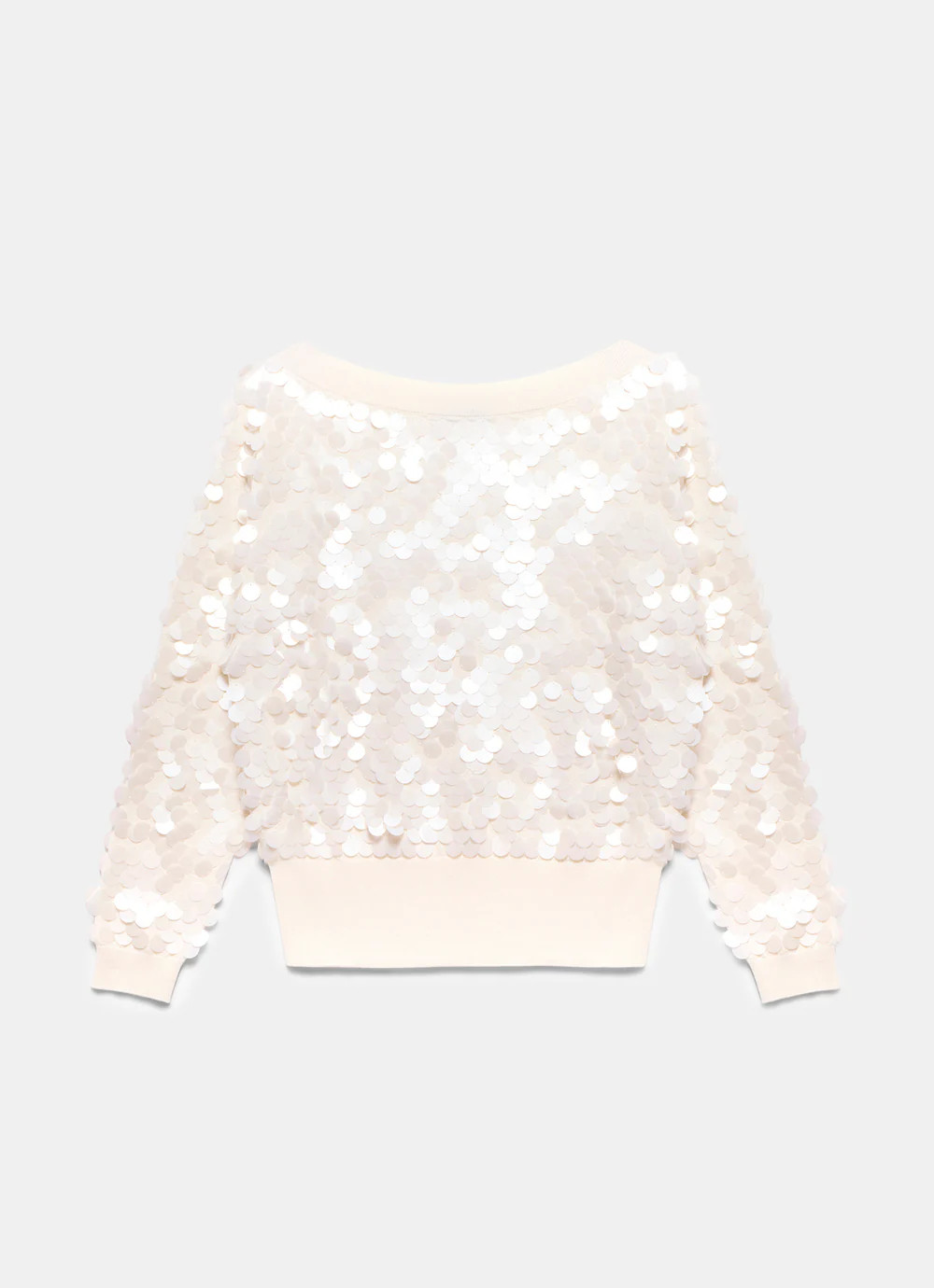 Cream Sequin Batwing Jumper | Mint Velvet