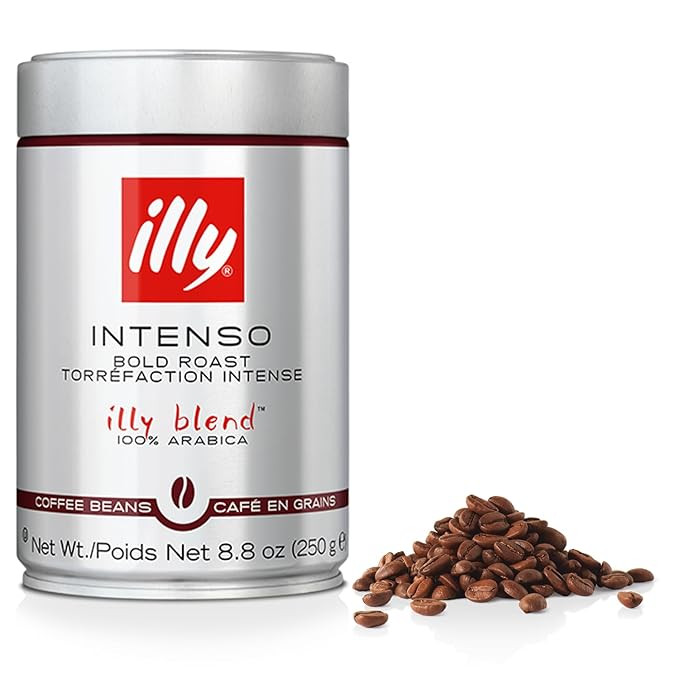 Illy Intenso Whole Bean Coffee, Dark Roast, Intense, Robust And Full Flavored With Notes Of Deep ... | Amazon (US)