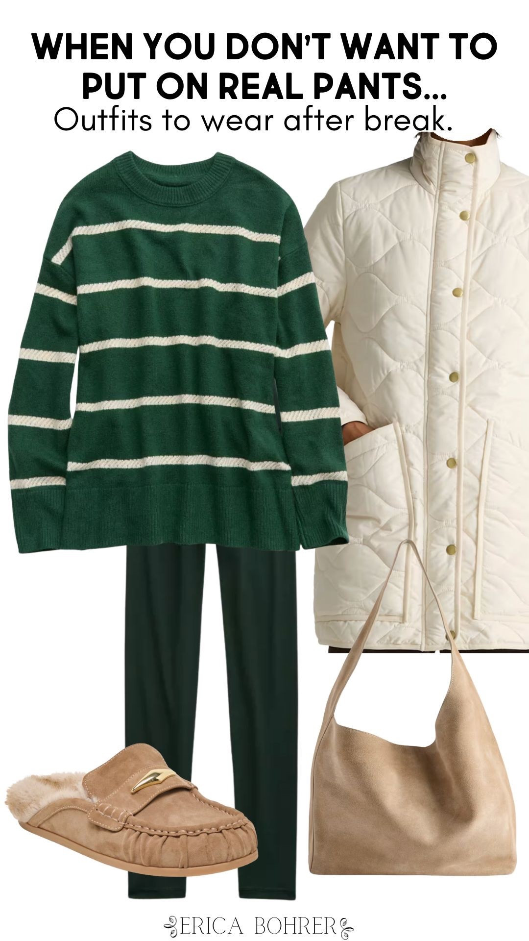 Cozy outfit for after break! Leggings outfit.

#LTKFindsUnder50 #LTKSeasonal